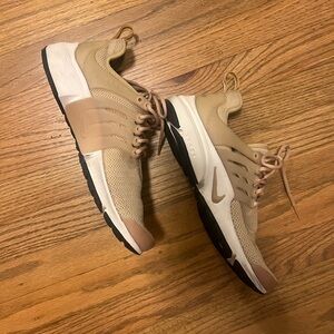 Nike Beige and White Athletic Shoes